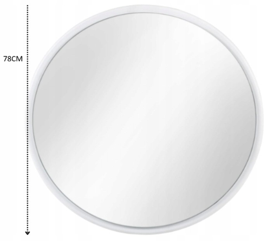 B-grade Gozos wall mirror, hanging mirror, round mirror 78x78 cm, Obejo decorative mirror