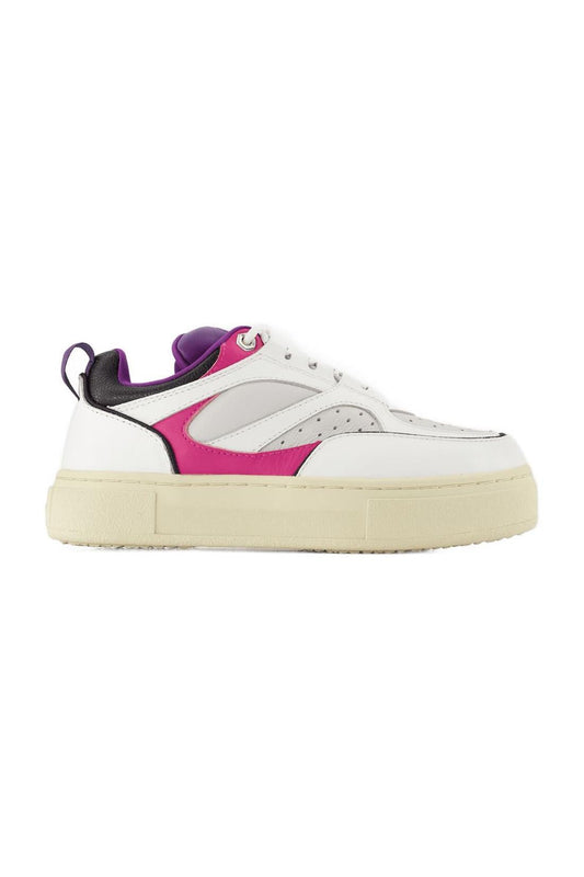Sneakers Sidney aus Leder in violett