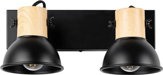 B-Ware Lindby Bosko Strahler Schwarz Zweiflammig Lampe Leuchte Deckenlampe Deckenlicht