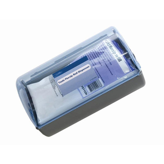 TASKI Florzip Dispenser 65, Tuchspender + 150 Einwegtücher weiß, ölgetränkt (65 x 25 cm) | Packung (1 Stück)