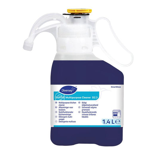 Suma Multipurpose Cleaner D2.3 SD, Multifunktionaler Reiniger im SmartDose System für Oberfläche, Fußboden, Glas, Geschirr | Dose (1400 ml)