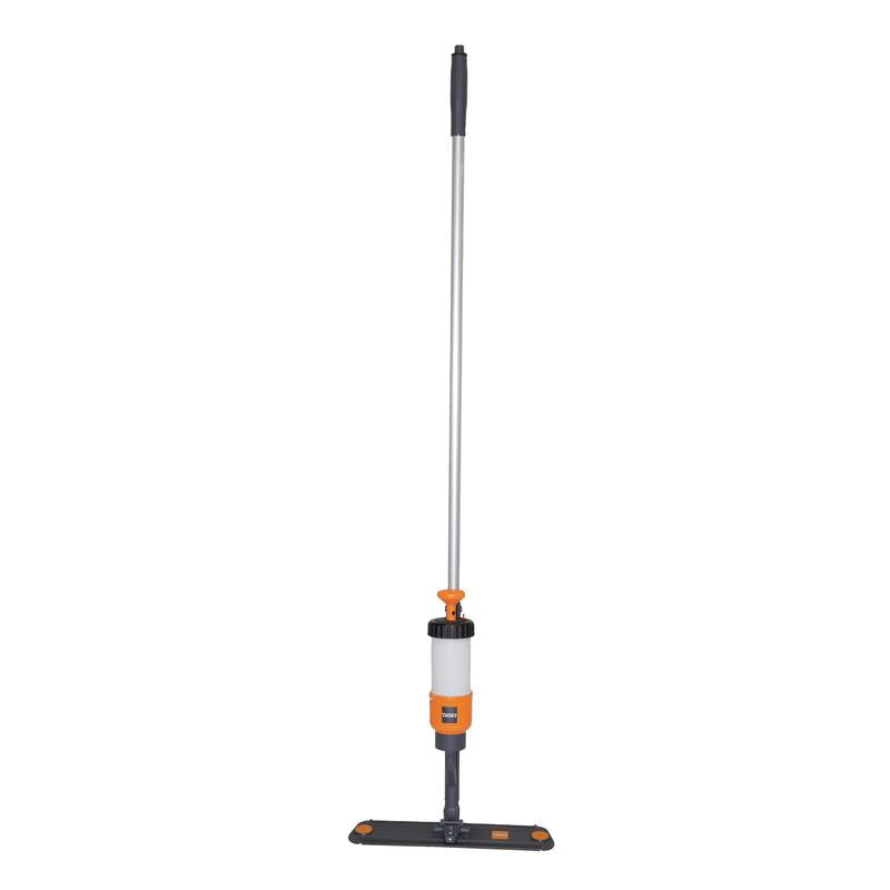 TASKI VersaPlus 2.0 Spraymoppgerät 40cm, Vielseitig einsetzbares Spraymoppsystem, 40 cm, inkl. Kletthalter und Druckflasche mit orangefarbene Pumpe | Packung (1 Stück)