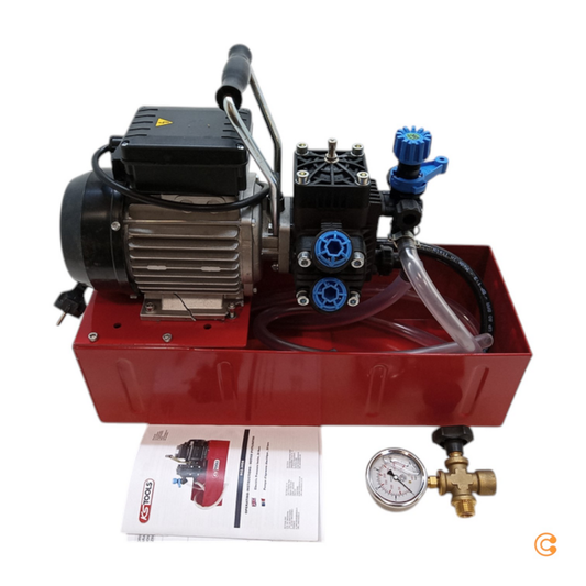 Rafmagnsþrýstingsprófunardæla af B-gráðu KS Tools 9023004 Pípulagnaverkfæri Handverkfæri Þrýstingur