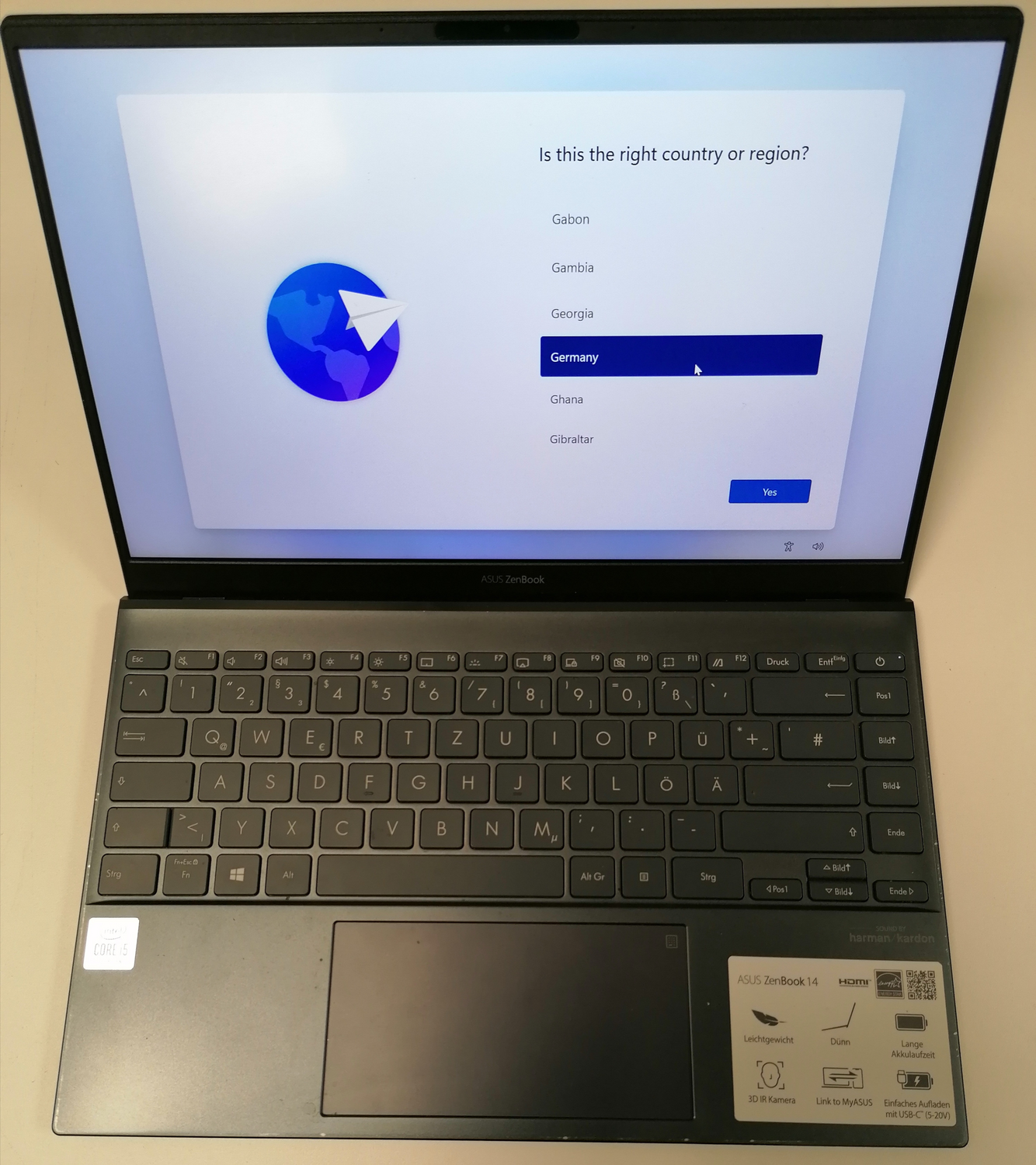 B-Ware Asus Zen Book 14 Ux425 Ja Hm020 T I5 1035 G1 512 Gb Pine Grey Notebook Siehe Text