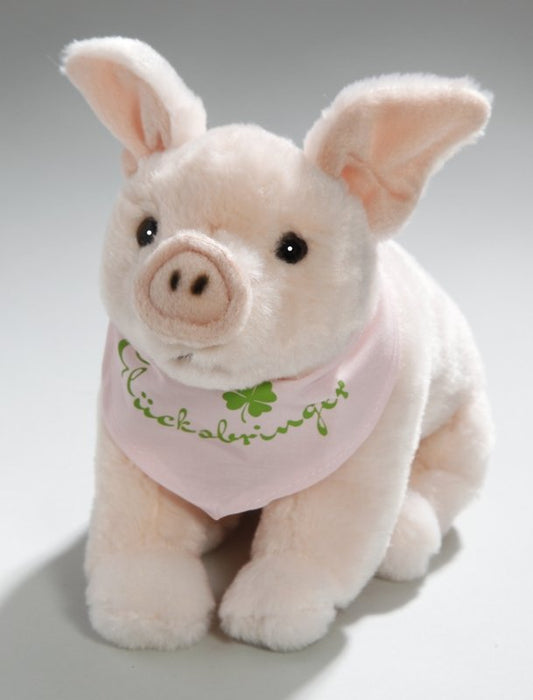 Schwein mit Tuch Glücksbringer ca. 22 cm