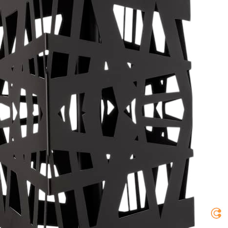 B-flokks Euluna Foresta gólflampi, 153 cm, E14, svartur, gallaður