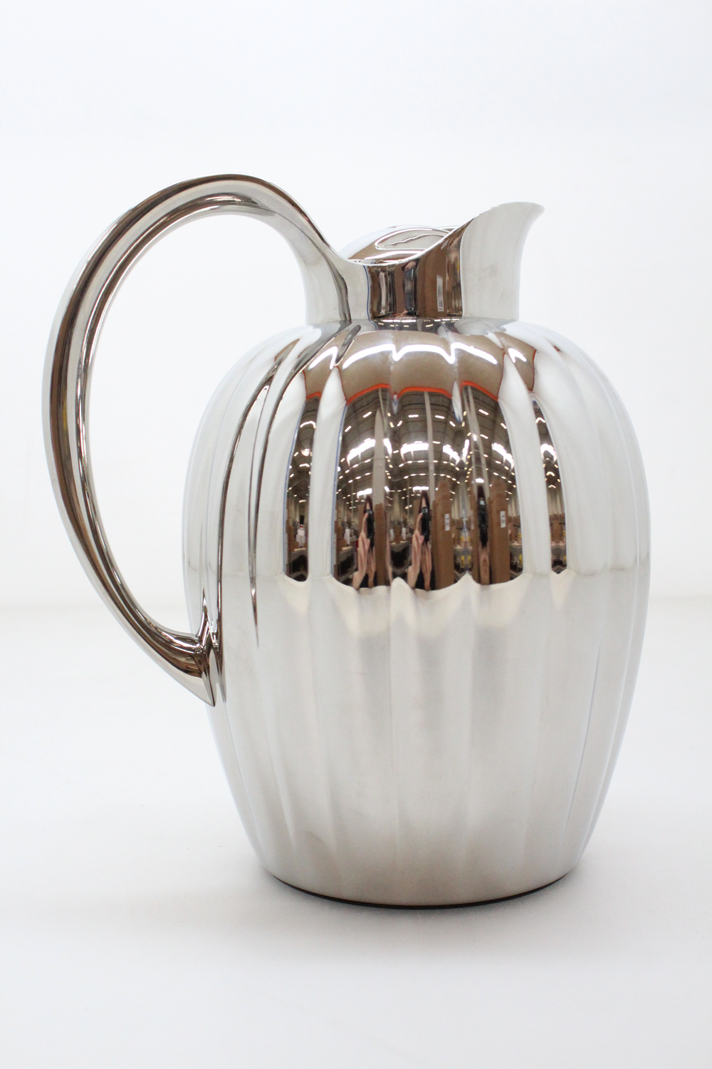 B-flokks Georg Jensen Bernadotte hitabrúsi, einangruð kanna, kaffikanna, 1 lítri, ryðfrítt stál