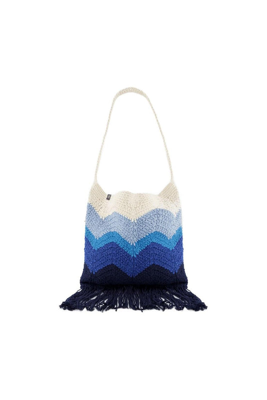 Priya Hobo Bag - Nannacay - Blue - Cotton