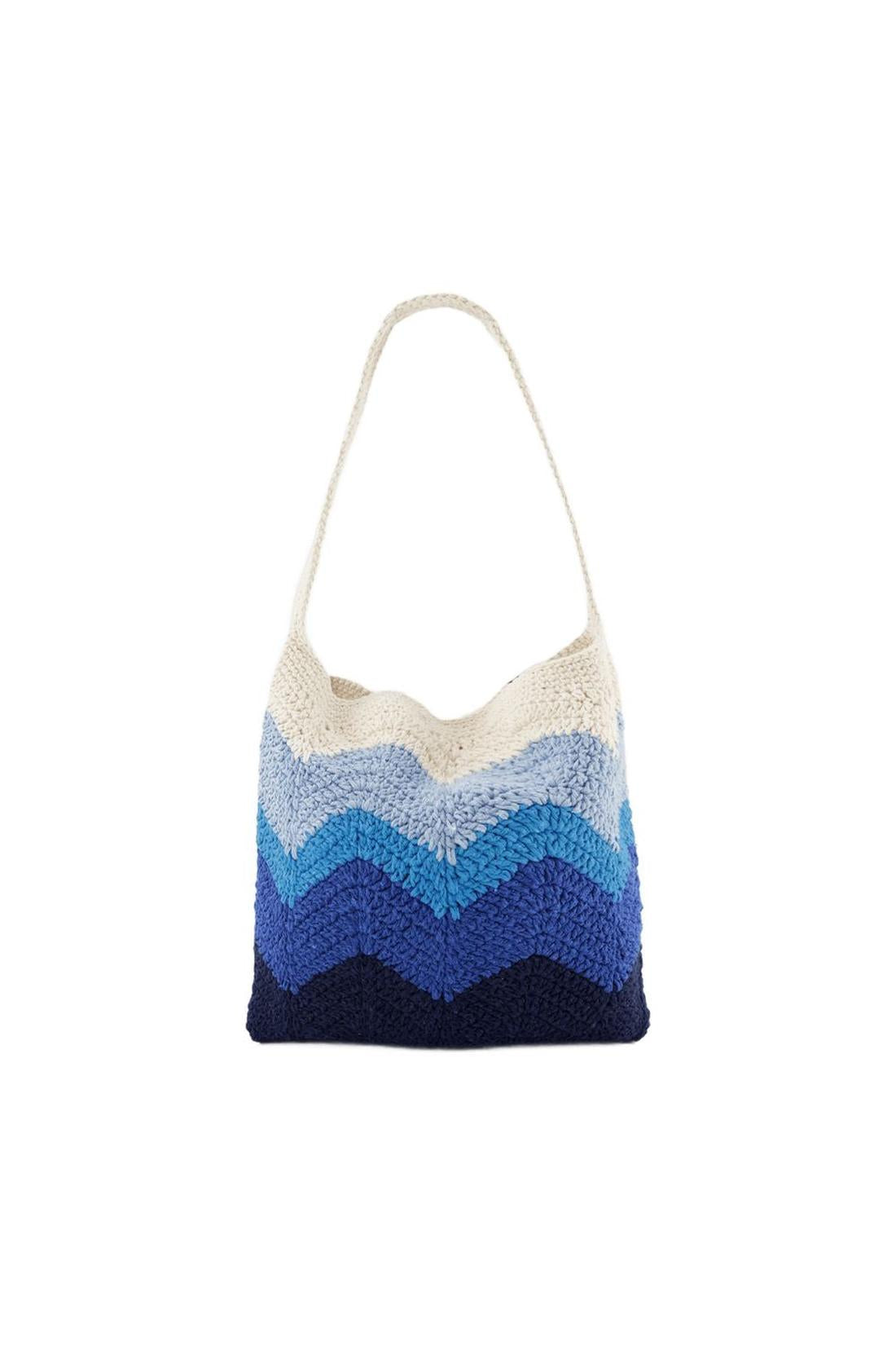 Priya Hobo Bag - Nannacay - Blue - Cotton