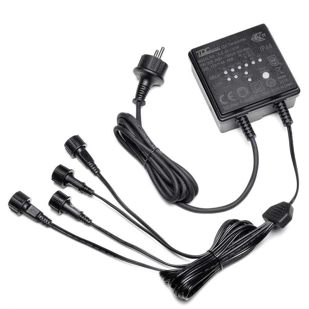 Konstsmide 7474-000 LED-drifbúnaður á lager, svartur, lampaaukabúnaður, lýsingaraukabúnaður, lampi