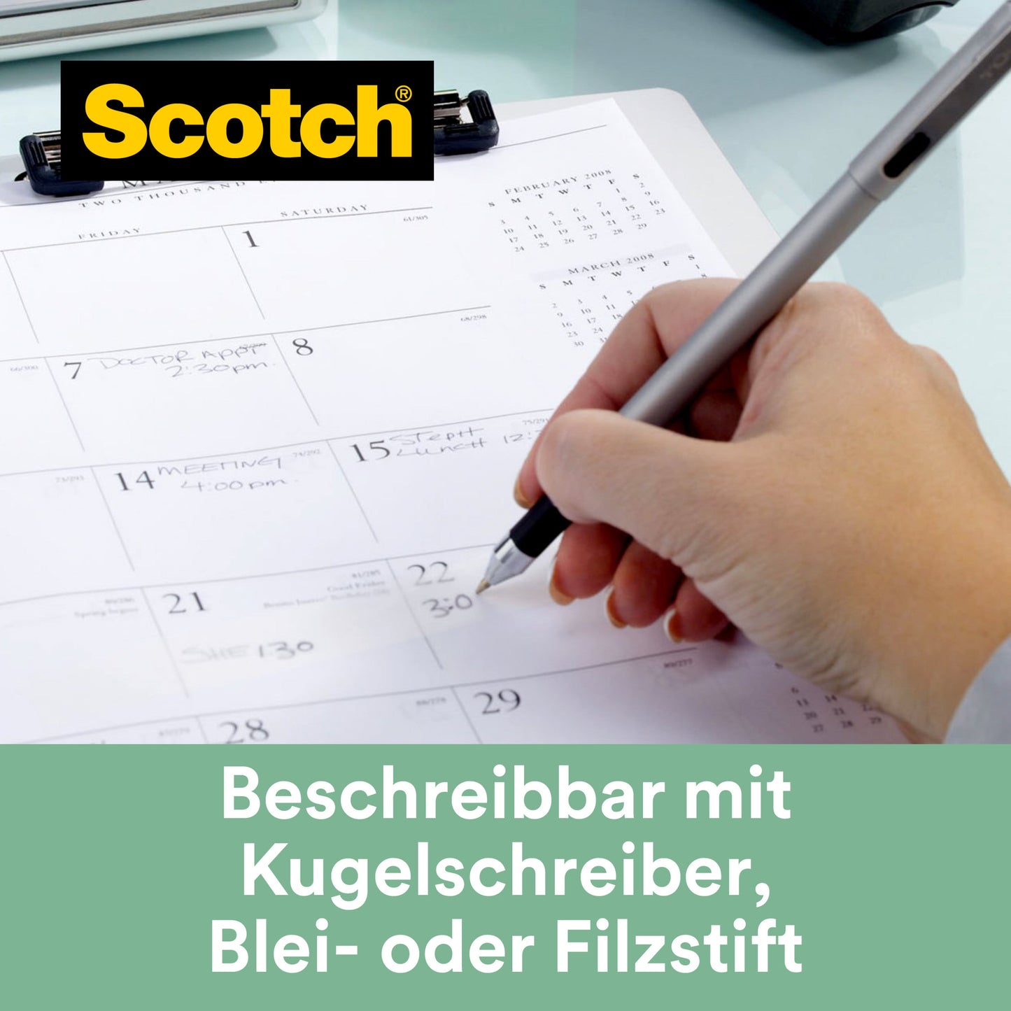 Scotch® Magic™ Klebeband 9-1930R, mit 66 % pflanzlichem Klebstoff hergestellt, 19 mm x 30 m, 1 Rolle/Packung | Packung (1 Rolle)
