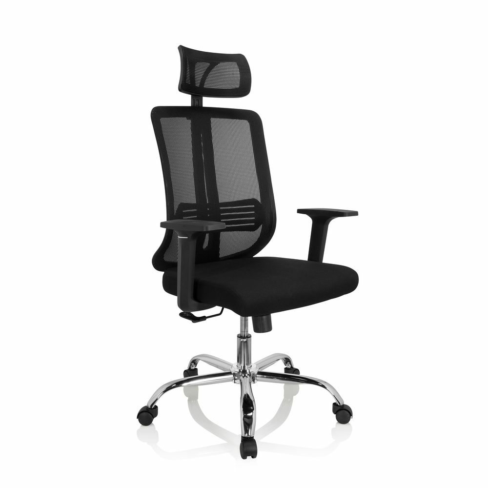 Hjh Office Zh 200 heimaskrifstofustóll, svartur, snúningsstóll, vinnustóll