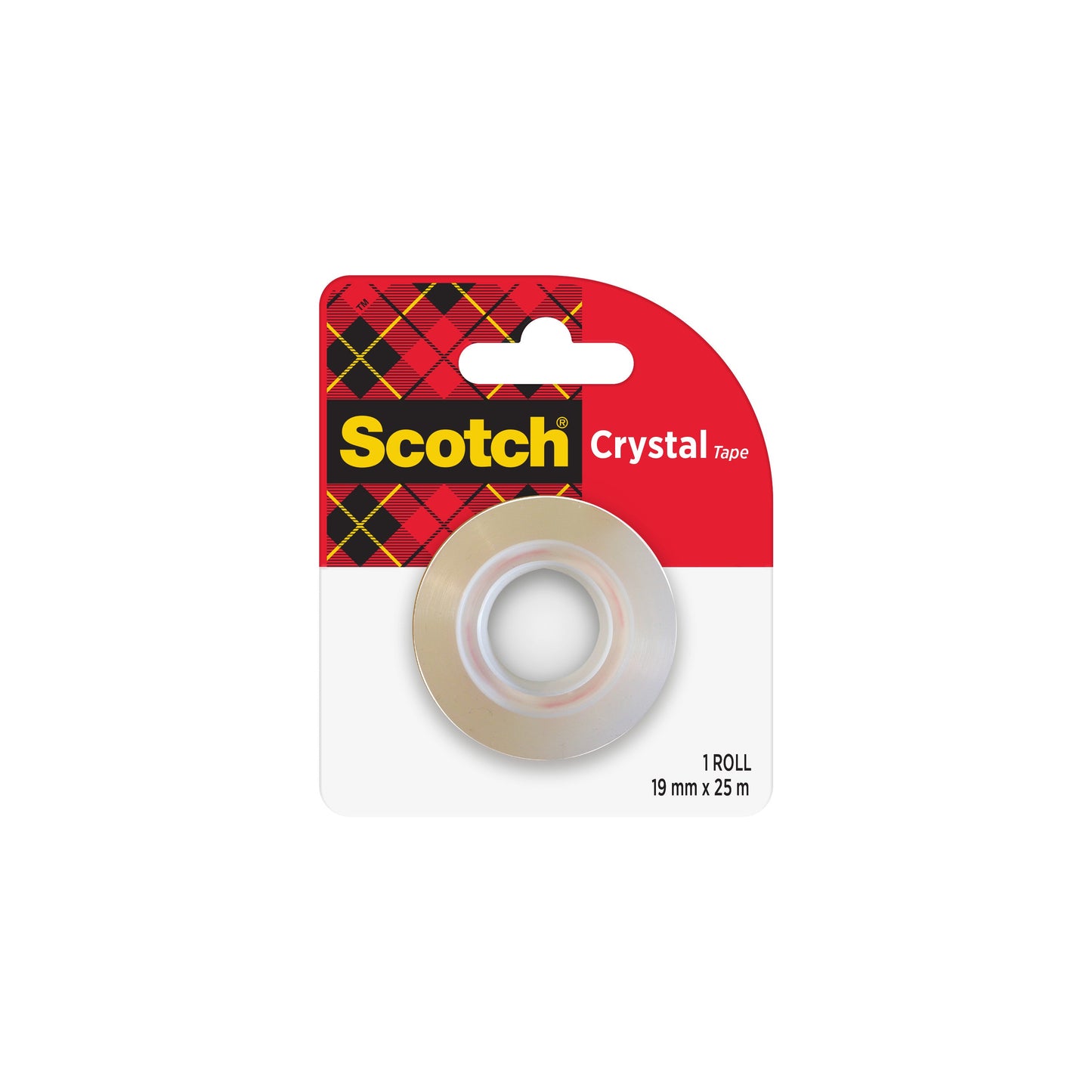 Scotch® Crystal Klebeband, Nachfüllpackung, 19 mm x 25 m, 1 Rolle | Packung (1 Stück)