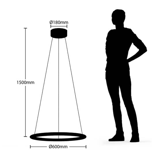 B-grade Lindby Ioannis LED pendant light, designer lamp, gold