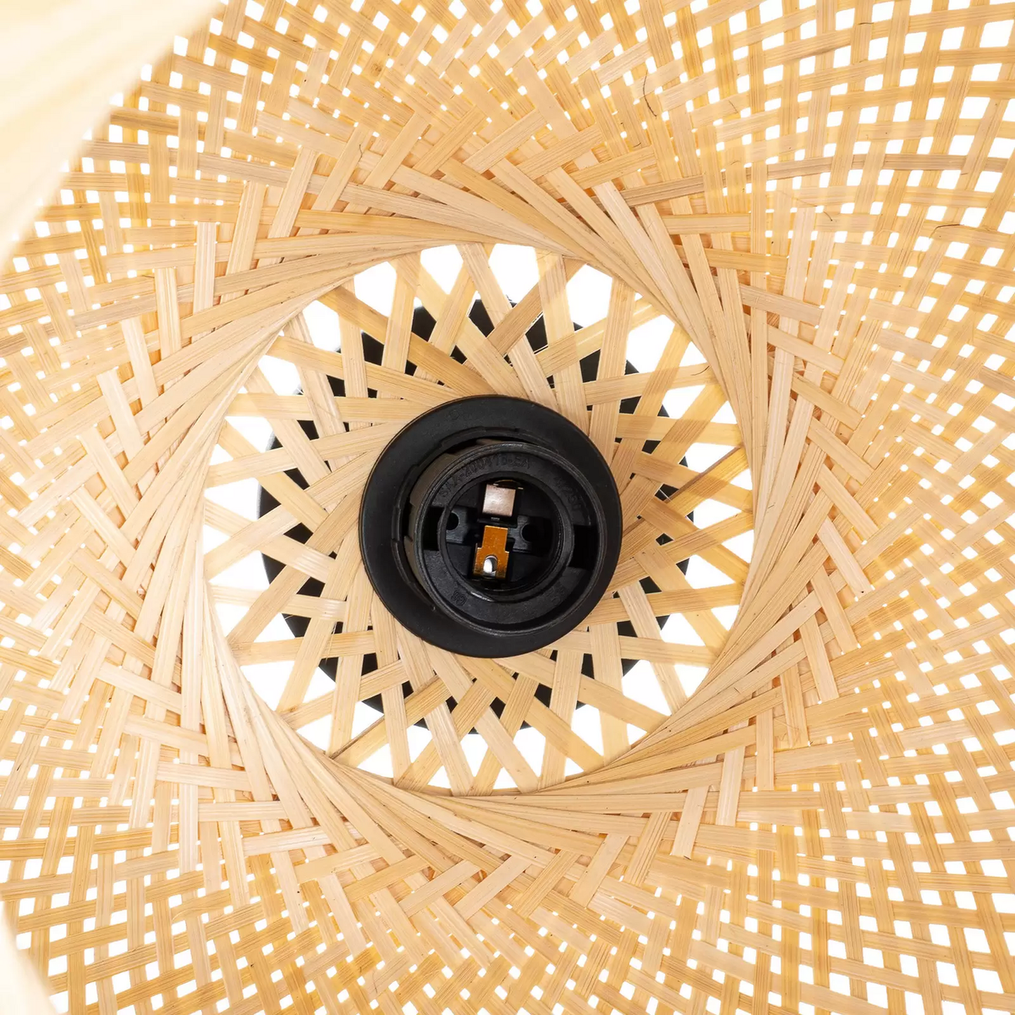 B-Ware Lindby Deckenleuchte Dabila Bambus Deckenlampe Lampe Leuchte Pendellampe ø 35 Cm