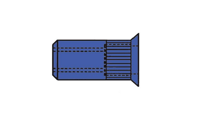 B-flokks Gesipa 1450372 Blindnítmúta M6 nítur festingarefni samsetningarefni