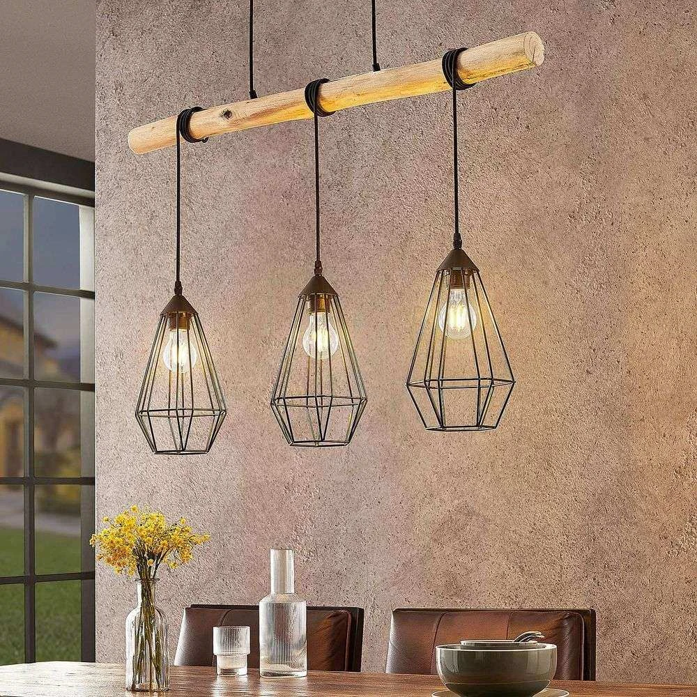 B-Ware Lindby Eldarion Hängeleuchte Leuchte Lampe Pendelleuchte Led Matt 3 Fl. E27 60 W