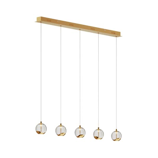 B-Ware Lucande Led Pendelleuchte Hayley Deckenlampe Hängeleuchte Leuchte Lampe Led Gold