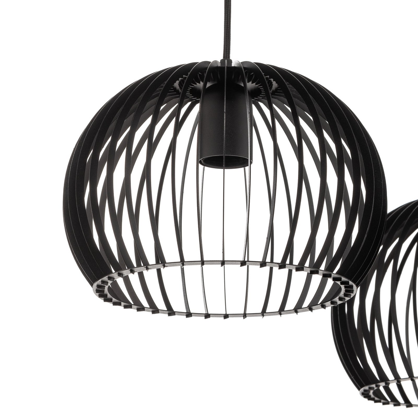 B-stock Euluna pendant light Larus black steel 2 bottles. Hanging lamp ceiling lamp lamp E27 