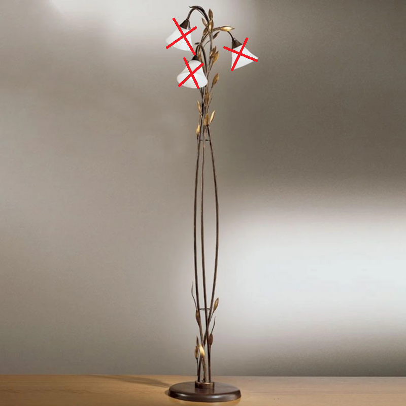 B-grade Kögl Campana 3-light floor lamp, see text/photo