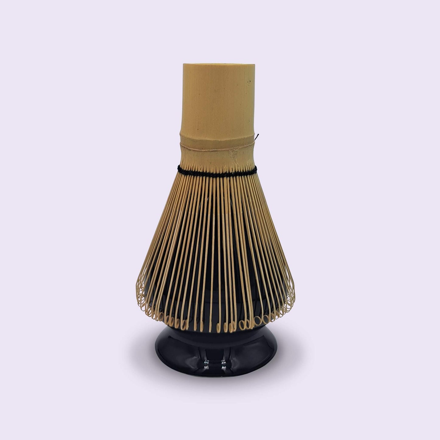 Matcha whisk holder Kusenaoshi black ceramic