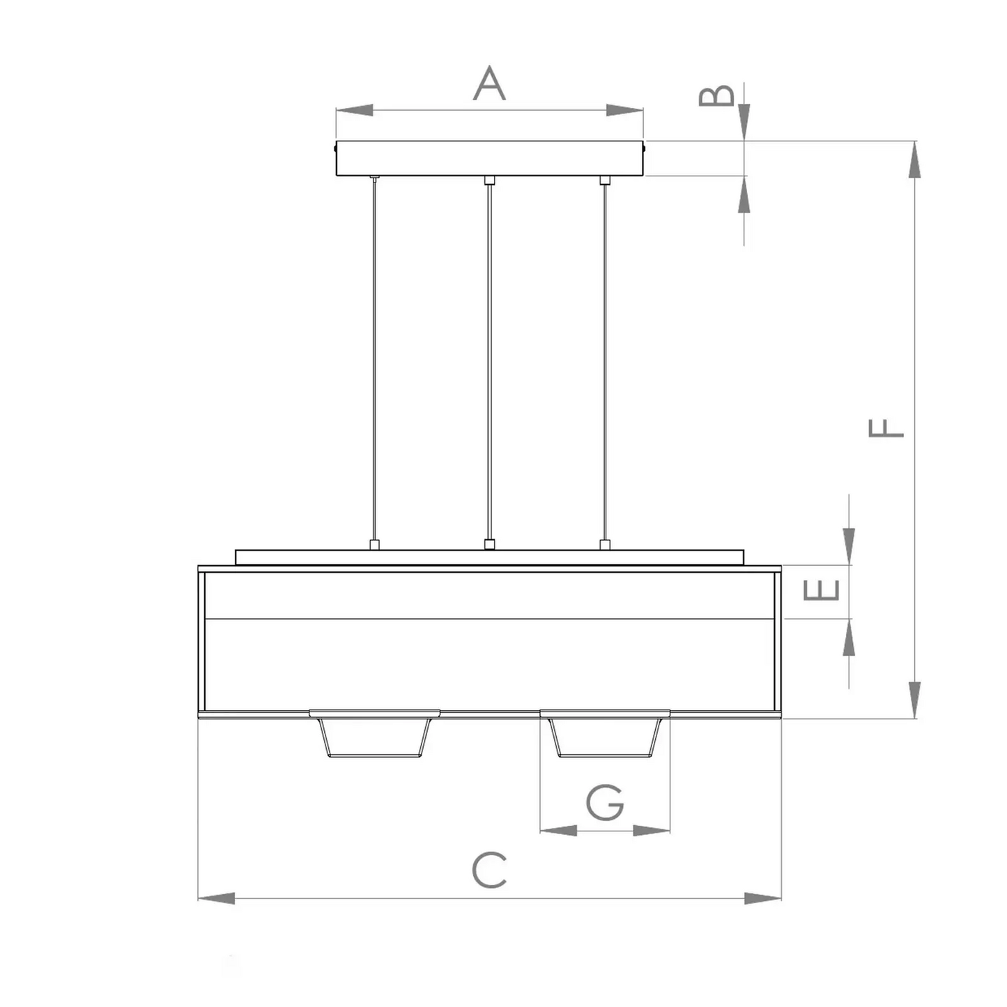 Eglo hengilampi Libertad 1 3 perur hengilampi loftlampi loftljós E27