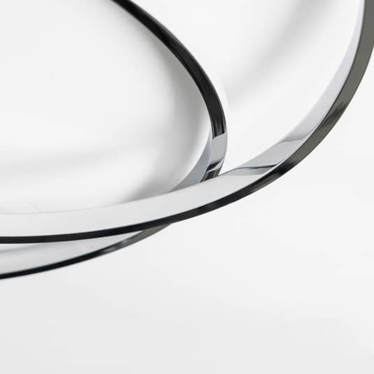 B-grade Lindby Dorle LED ceiling light, ceiling lamp, ceiling light, chrome, ø 60 cm 