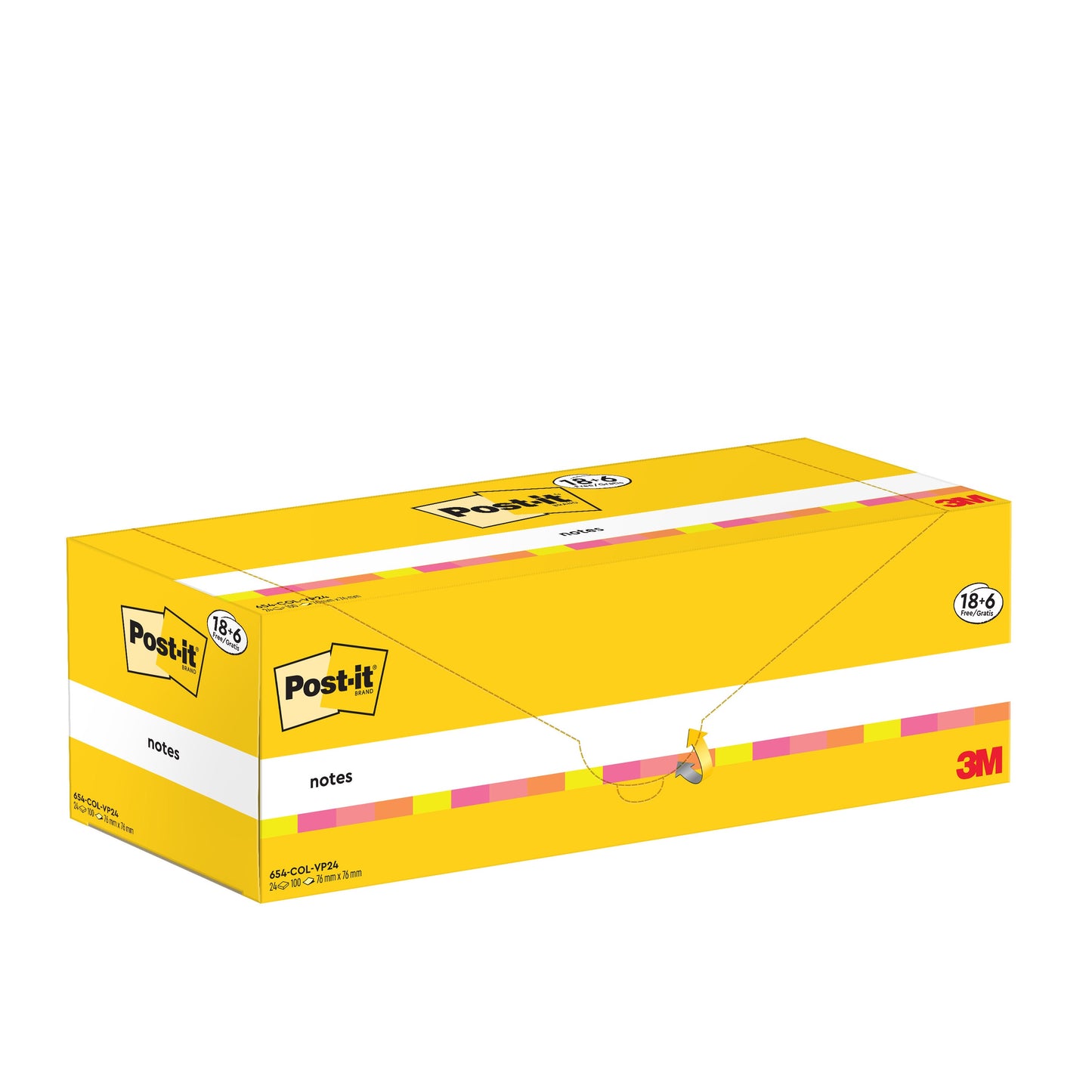 Post-it® Notes, 76 mm x 76 mm, 100 Blatt/Block, 100% PEFC