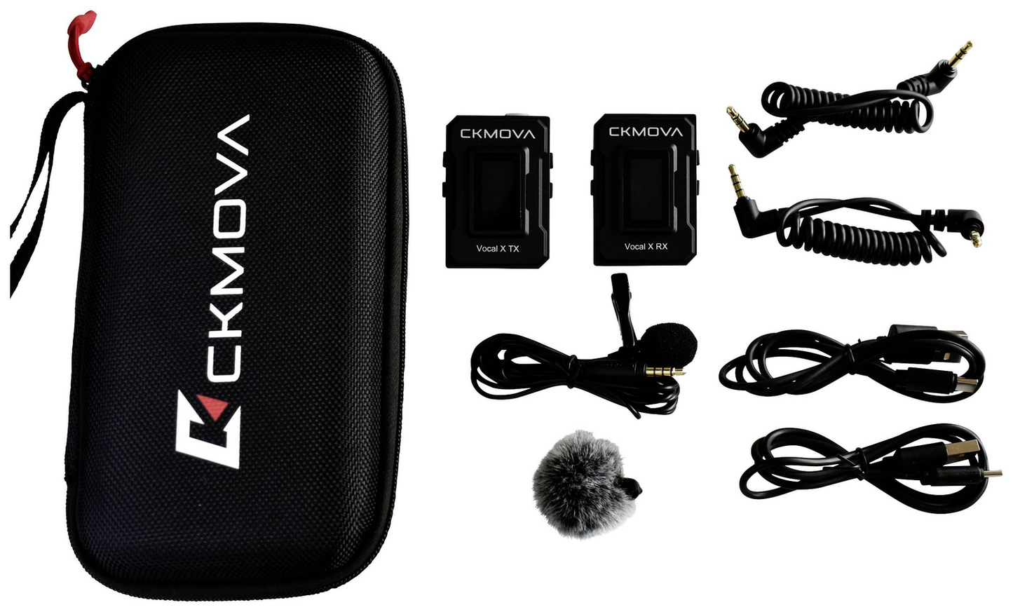 B-lager CKMOVA Vocal X V1 klemmuhljóðnemi; sendisgerð: þráðlaus snúra, örsnúra