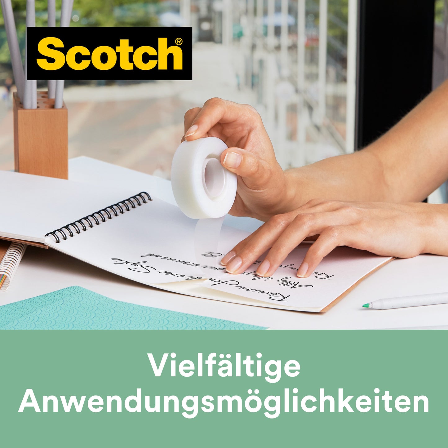 Scotch® Magic™ Klebeband 9-1930R, mit 66 % pflanzlichem Klebstoff hergestellt, 19 mm x 30 m, 1 Rolle/Packung | Packung (1 Rolle)
