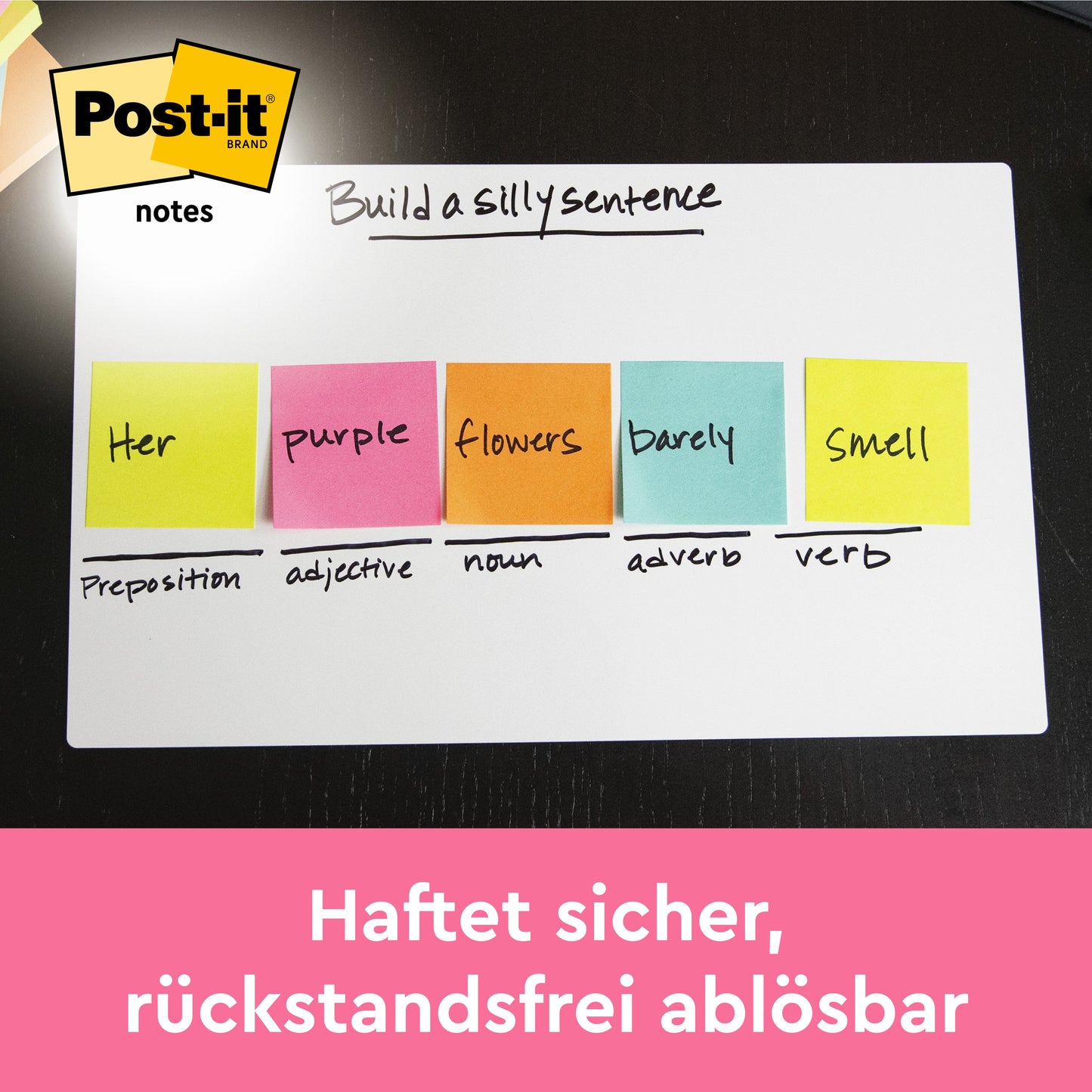 Post-it® Notes, Energetic Collection, 76 mm x 127 mm, 100 Blatt/Block, 6 Blöcke/Packung, 100% PEFC, SGSCH-PEFC-COC-110078  | Packung (1 Set)