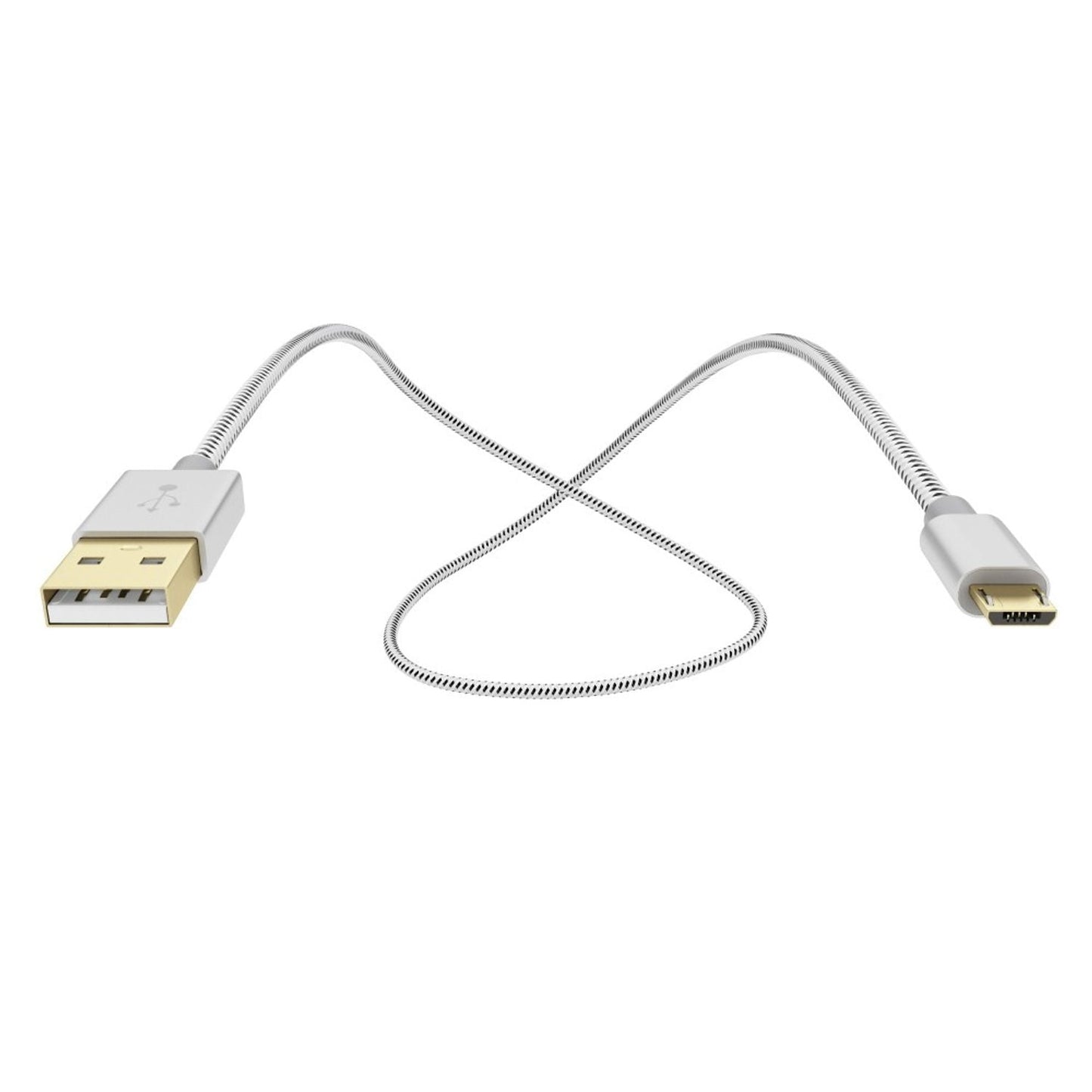 1m Micro USB snúra frá NALIA, stöðug samstillingarsnúra fyrir farsíma, háhraða hleðslu, gagnasnúra