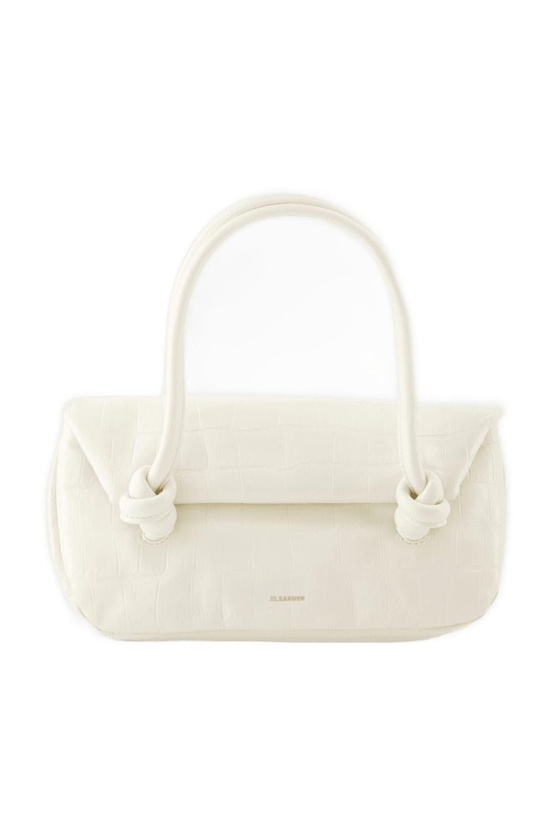 Knot Sm Schultertasche - Jil Sander - Leder - Beige