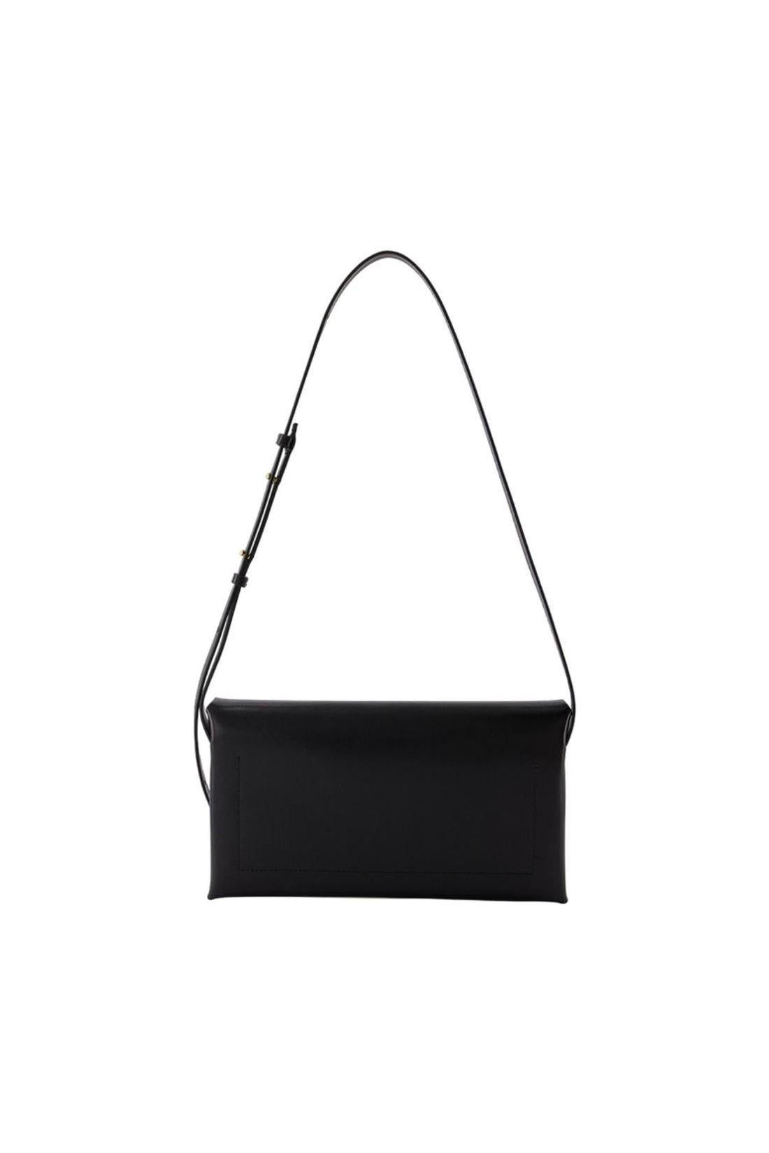 Folded Small Schultertasche - Jil Sander - Leder - Schwarz
