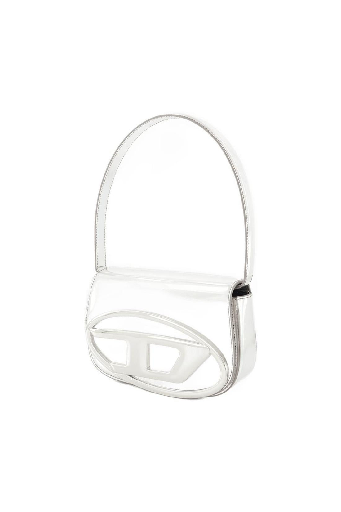 1DR Schultertasche - Diesel - Leder - Silber