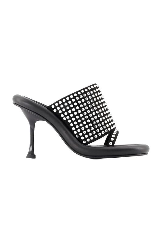 Bumper Crystal Mules - J.W. Anderson - Black - Leather