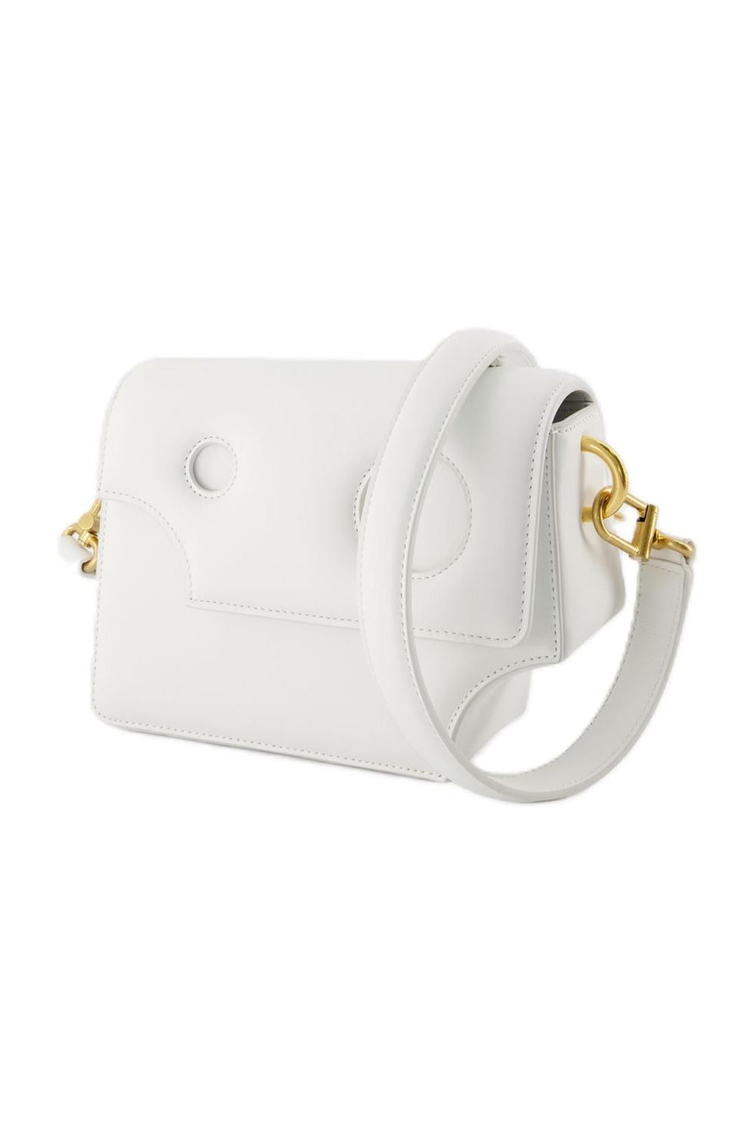 Burrow 22 Crossbody - Off White - White - Leather