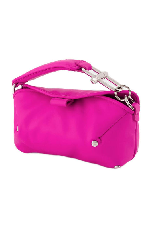 San Diego S Crossbody - Off White - Fuchsia - Leather