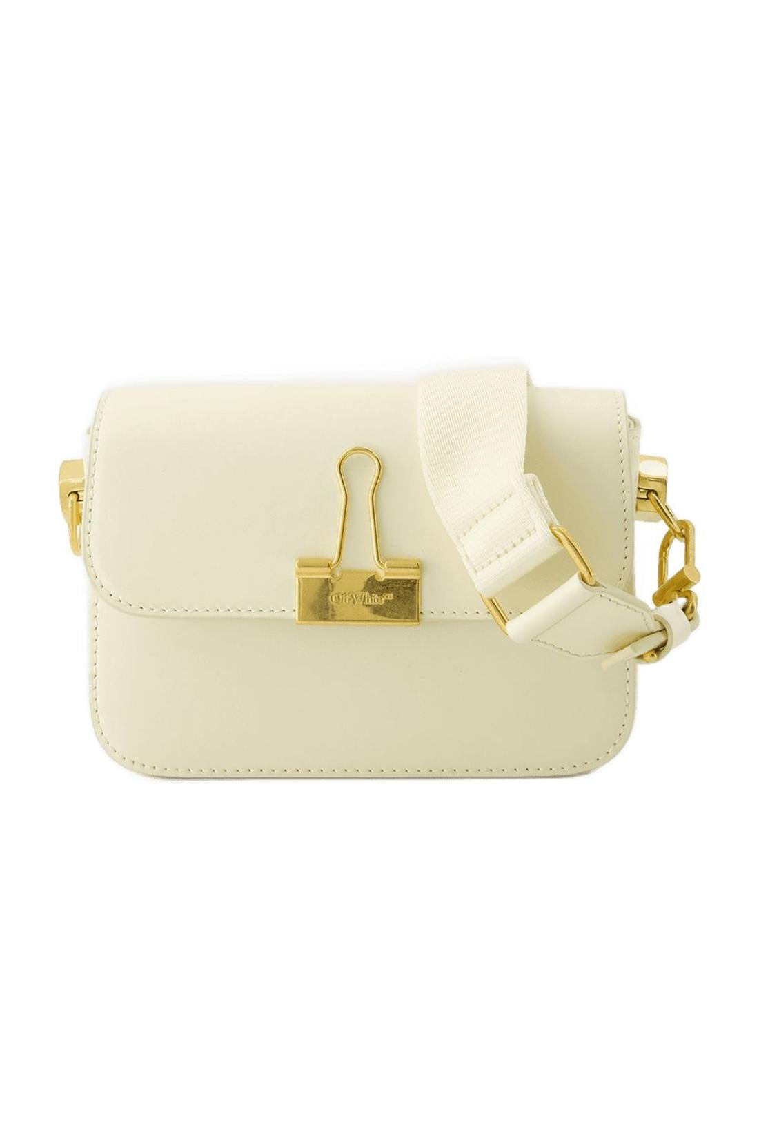 Hobo Tasche Plain Binder - Off White - Leder - Beige