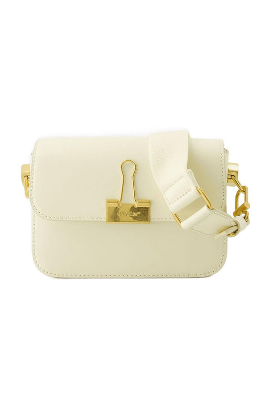 Hobo Tasche Plain Binder - Off White - Leder - Beige