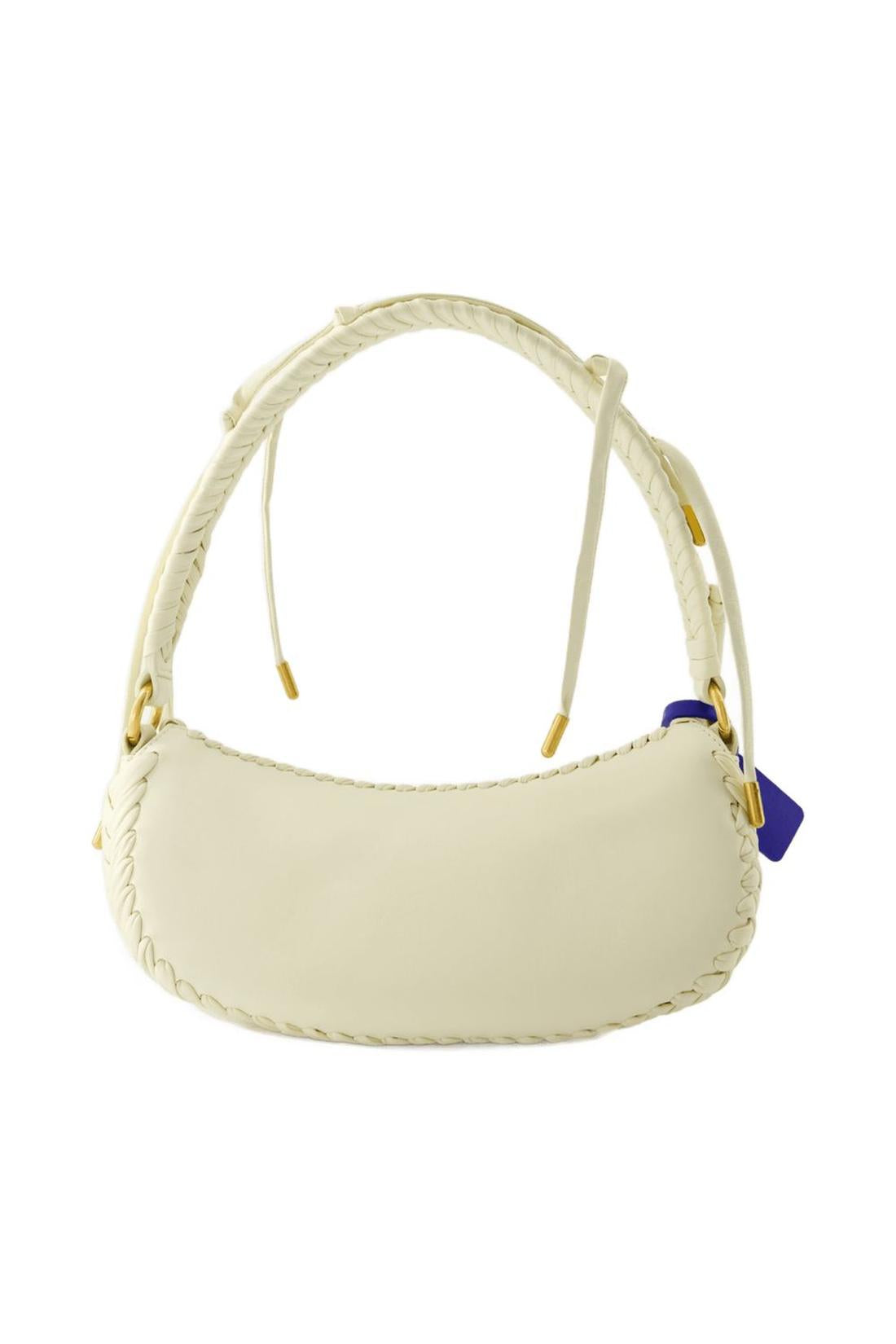 Edge Weaving Schultertasche - Off White - Leder - Beige