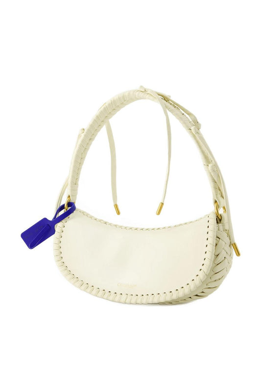 Edge Weaving Schultertasche - Off White - Leder - Beige