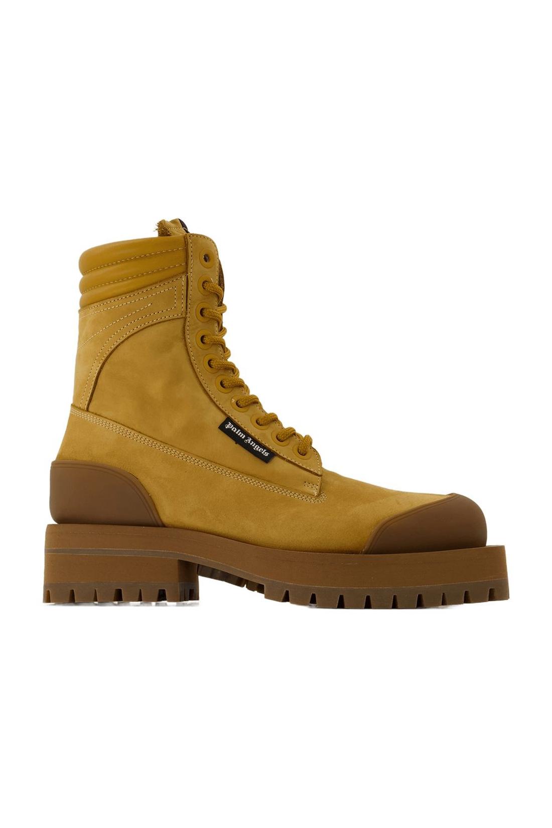 Stiefeletten Desert aus beigefarbenem Leder