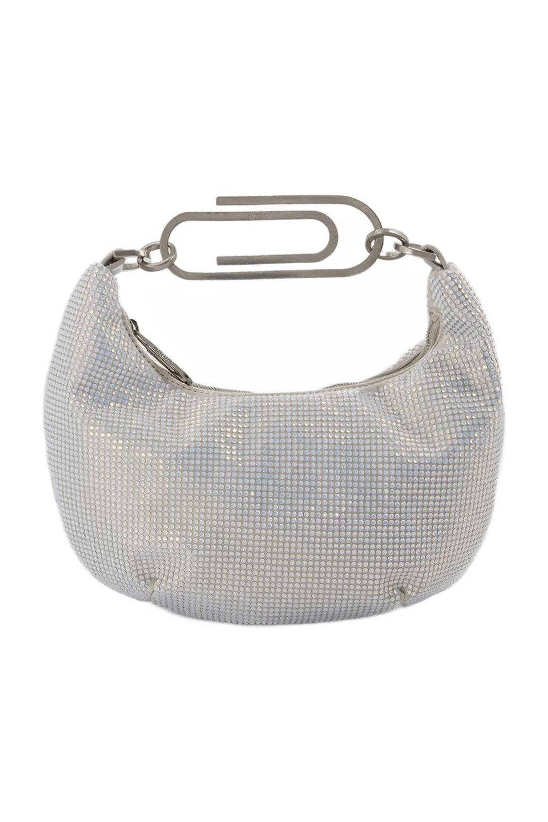 Tasche Binder Clip 20 in Strass / blau