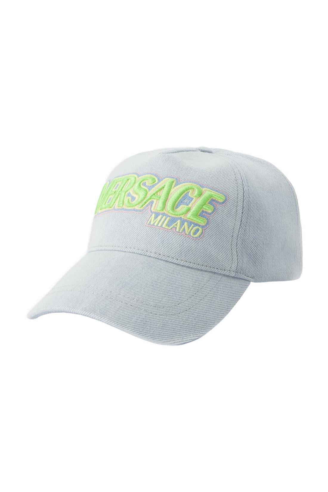 Mütze - Versace - Denim - Blau