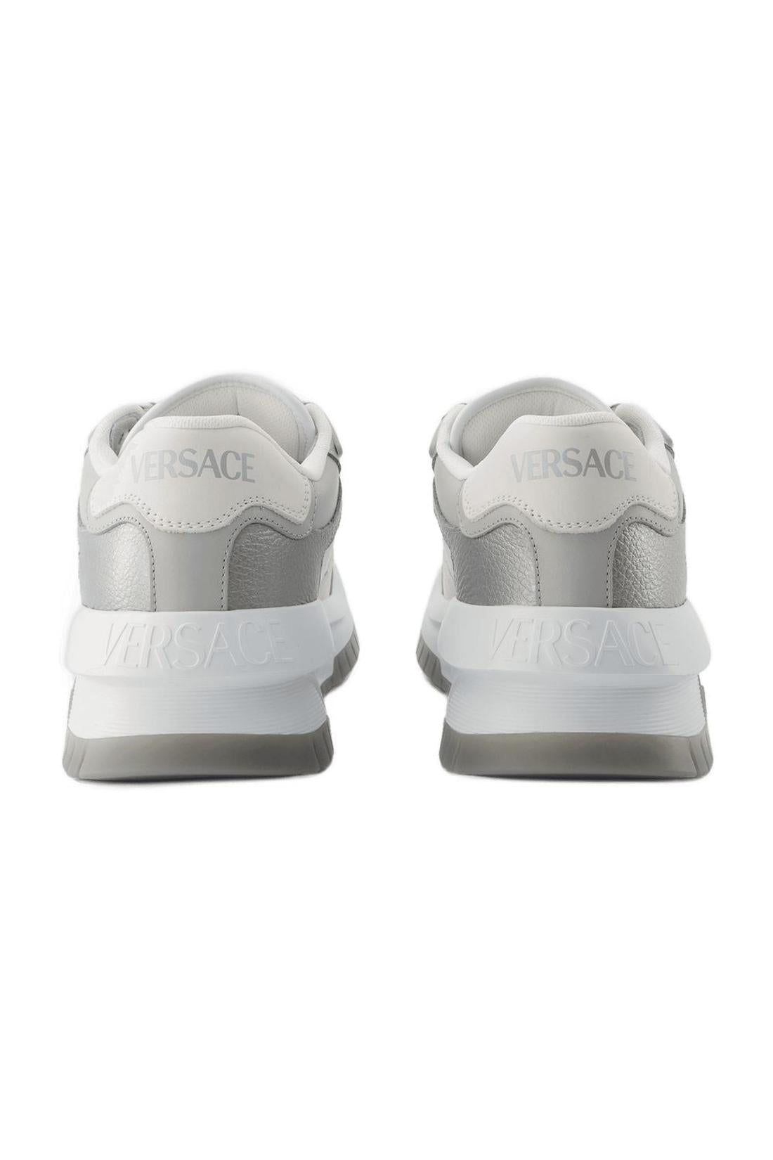 Odissea Sneakers - Versace - Leder - Grau/Schwarz