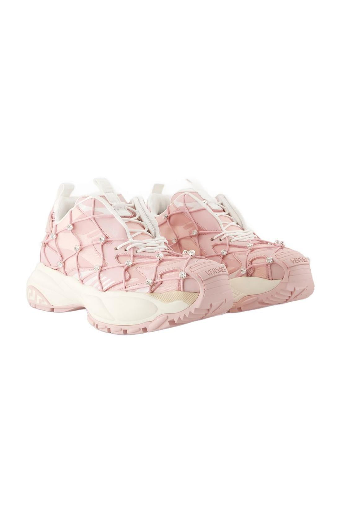 Sneakers - Versace - Leder - Rosa