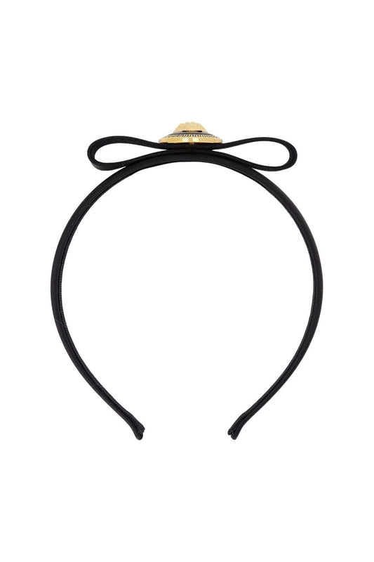 Medusa-Kopfbügel - Versace - Satin - Schwarz