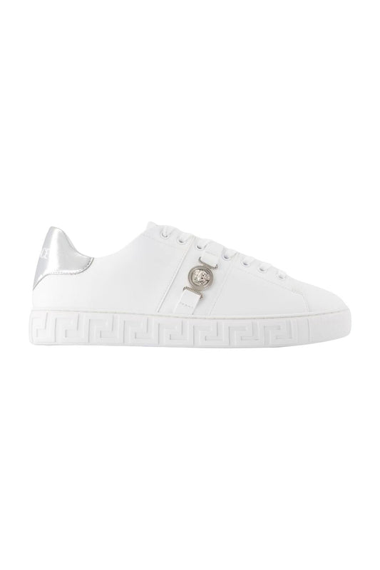 Sneakers Freebio Hf - Versace - Leinwand - Weiß