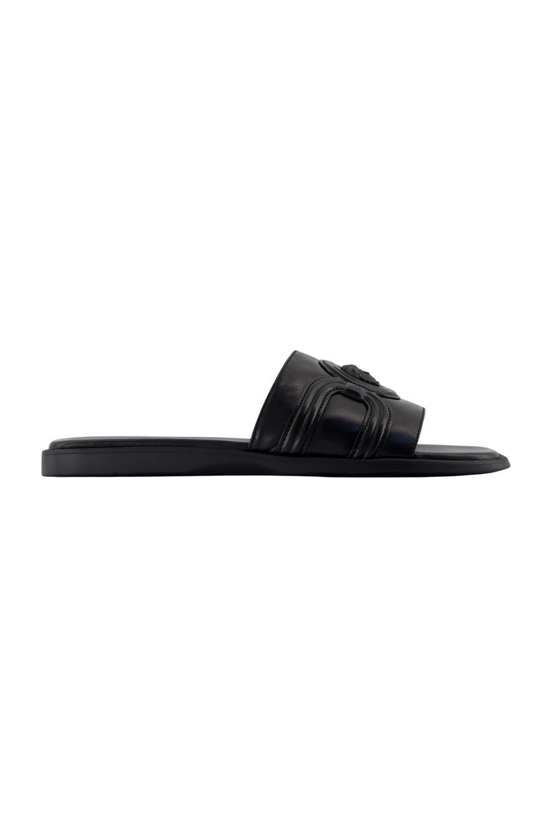Sandalen - Versace - Leder - Schwarz
